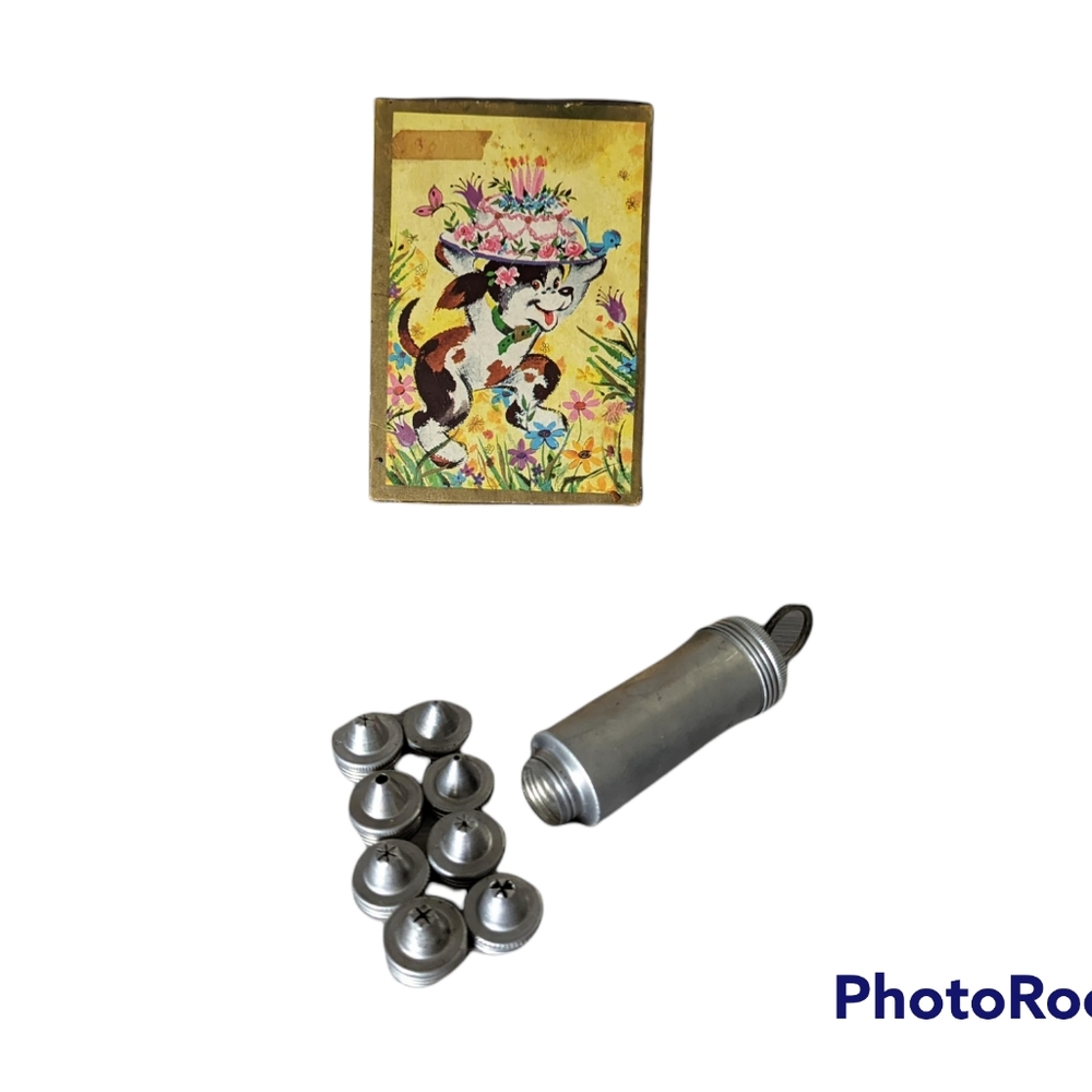 Vintage Aluminum Cake Decorator Set